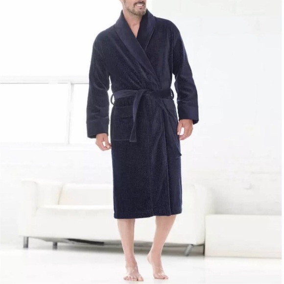 Majestic Men’s Luxurious 100% Cotton Terry Velour Robe size Small/medium - Picture 2 of 9